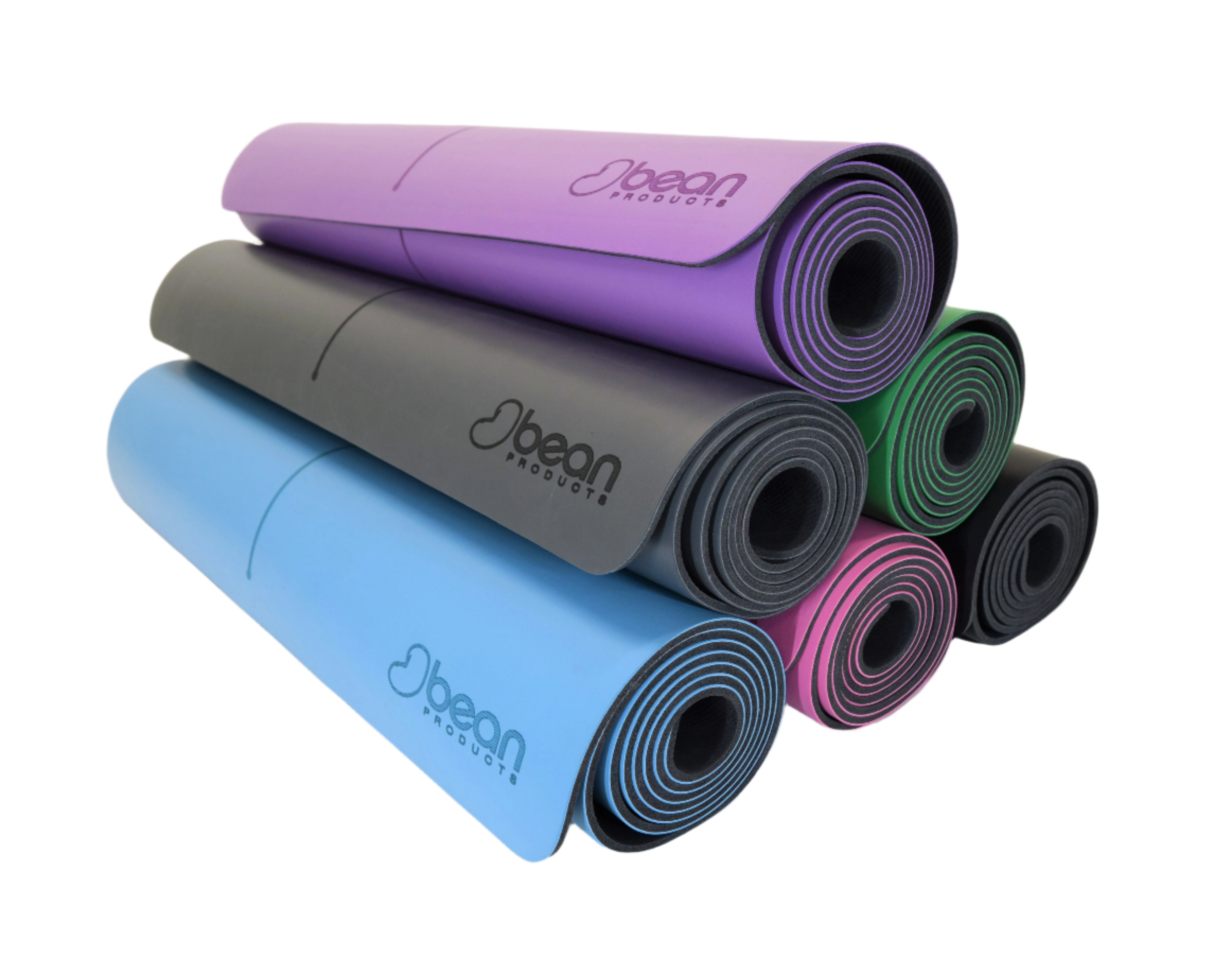 Natural rubber PU yoga mat color options